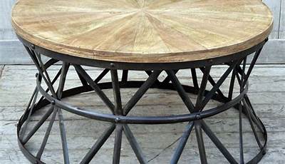 Wrought Iron Coffee Table With Wood Top Diy