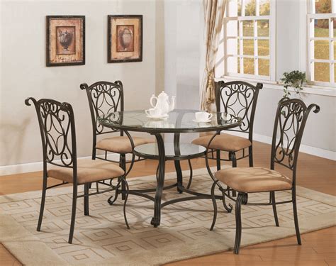 wrought iron dining table and chairs