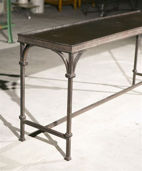 Wrought Iron Media Console Table