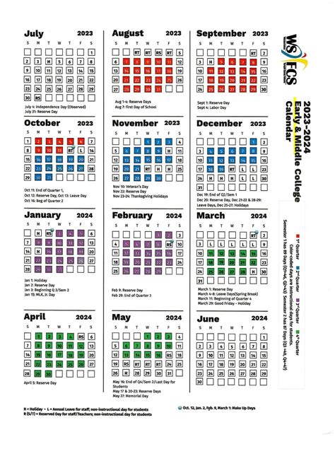 Wsfcs Calendar 2024-25 Pdf