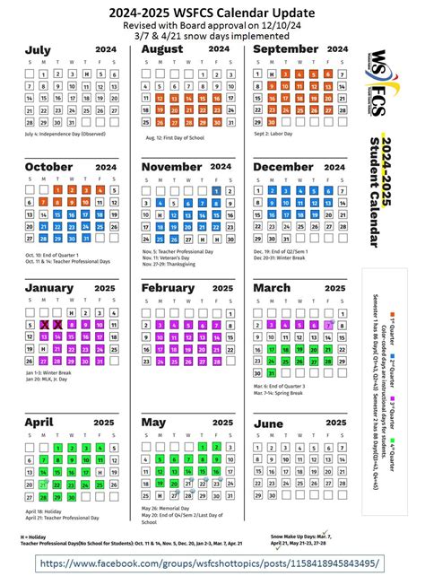 Wsfcs 2024 Calendar