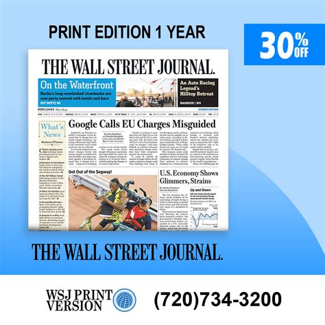 wsj print and digital subscription