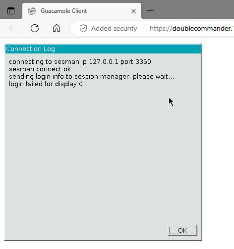 wsl login failed for display 0