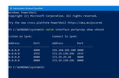 wsl not forwarding port