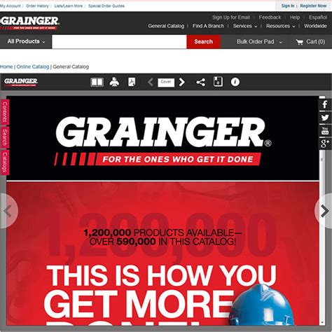 ww grainger online catalog search products