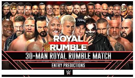 WWE Royal Rumble Results 30Man Royal Rumble Match