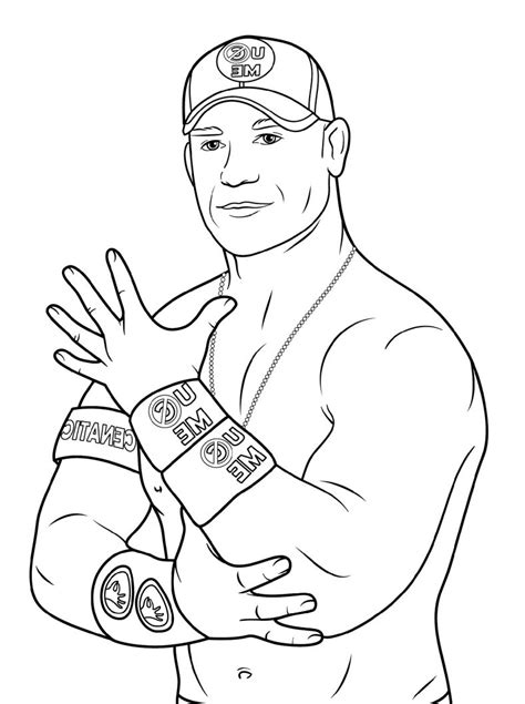 WWE Coloring Pages Free Educative Printable