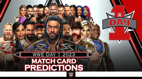 wwe day 1 2023 match card predictions