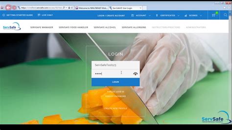 www servsafe com login