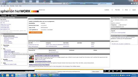 www spherion network com