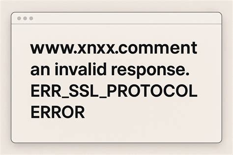 Fixing SSL Protocol Error: Quick Fix Guide