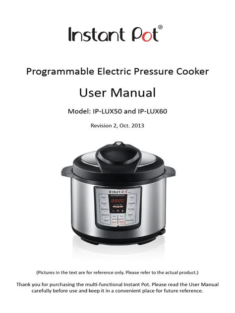 InstantPot Easy Multicooker Manual (28 Sider)