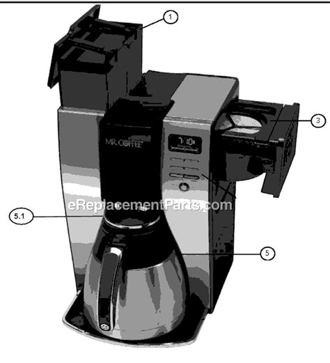 Mr Coffee Espresso Maker Glass 4cup Carafe Pot ECM10 ECM21 ECM160