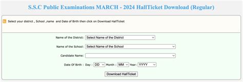 www.bse.ap.gov.in 2024 hall ticket