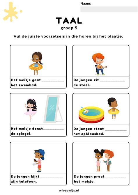 www.taal oefenen.nl groep 5