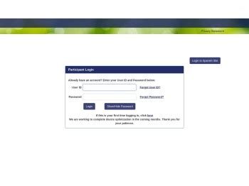 Participant Web Demo Account BPAS Toolbox