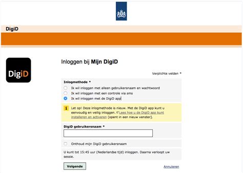 wwwdigid.nl activeren