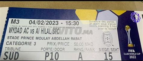 wydad vs hilal tickets