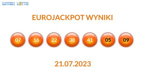 wyniki eurojackpot 21.07 23