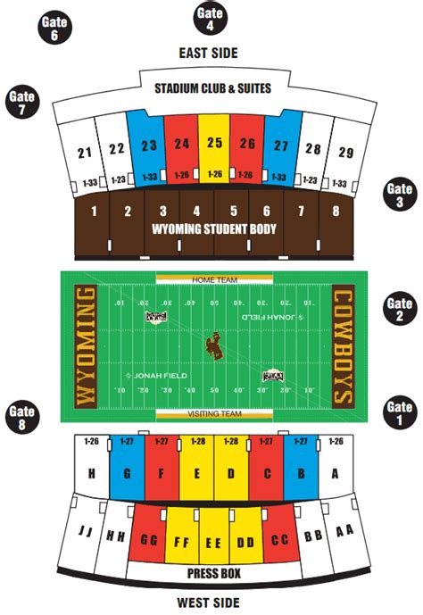 Wyoming Stadium Seating Chart