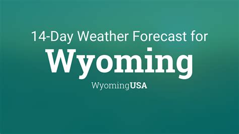 wyoming weather forecast 14 day