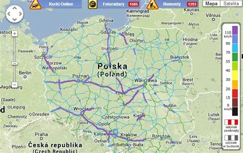 wyznaczanie trasy samochodowej polska