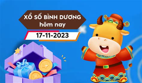 xổ số bình dương ngày 17/11/2023