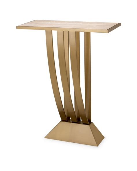 X Console Table Brass