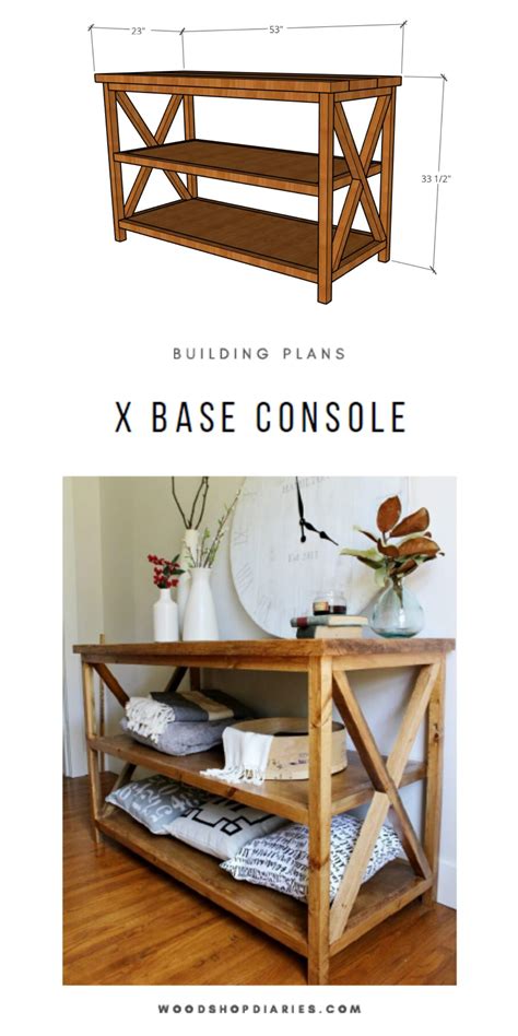 X Console Table Diy
