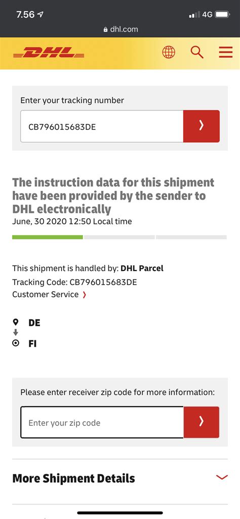 X Dhl Tracking
