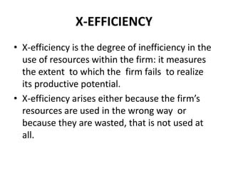 x efficiency definition