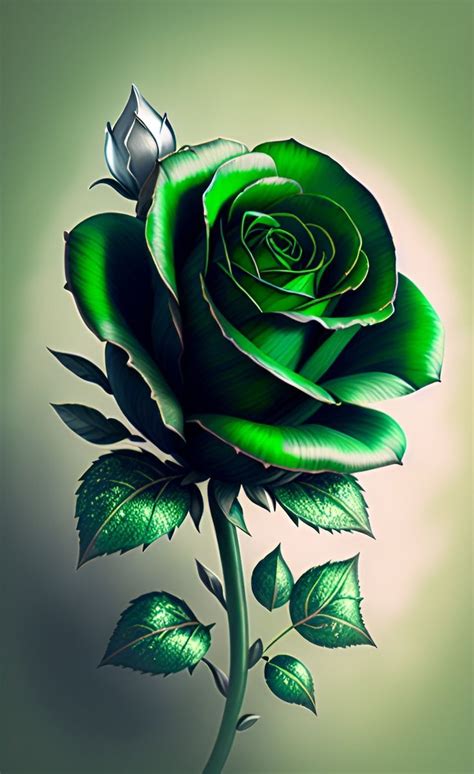 x rose green