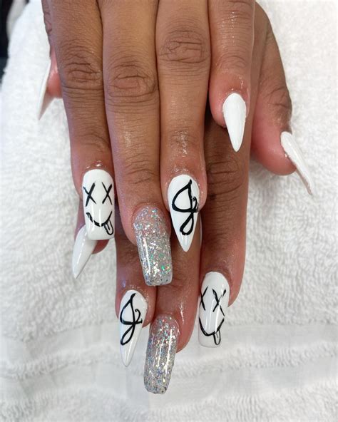 X Smiley Face Nails Men