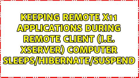 X11 Remote Client