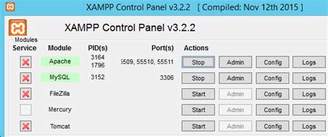 Xampp Netstat Tcp Service Stopped
