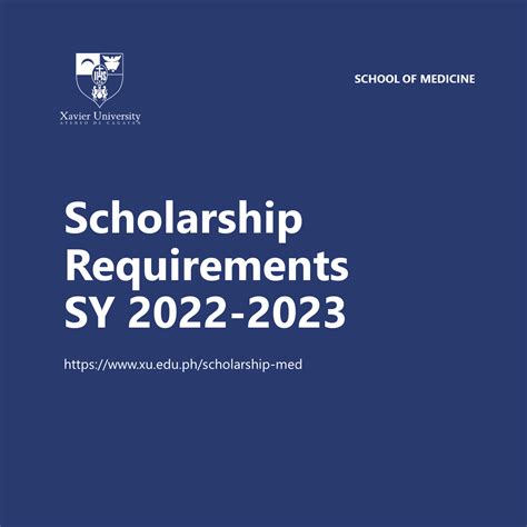 xavier external scholarship requirements