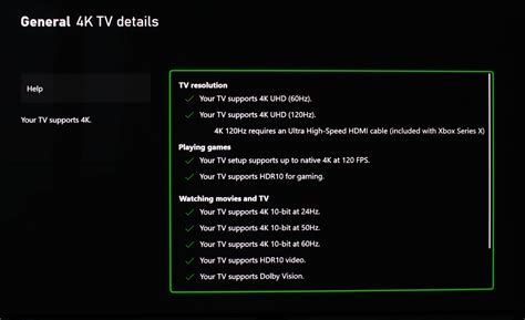 Xbox 4K Tv Settings