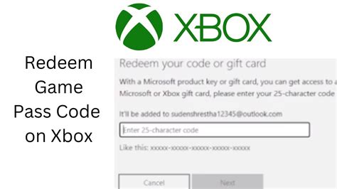 xbox game pass code redeem code