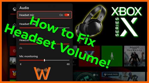 Xbox Headset Volume Low