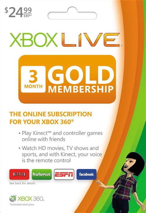 xbox live gold monthly subscription