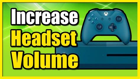 Xbox One Adjust Headset Volume
