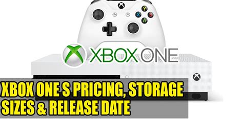 Xbox One S Storage Sizes