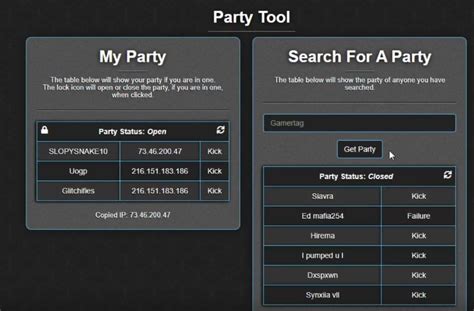 xbox party tool ip puller