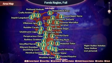 Xenoblade 3 Unique Monsters Map