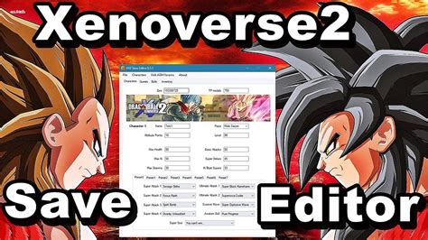 How to use save editor dragon ball xenoverse 2 (dbxv2) [sub] YouTube