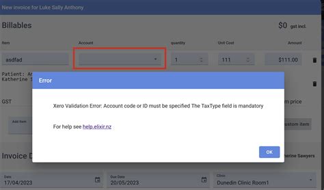 xero api error code 500