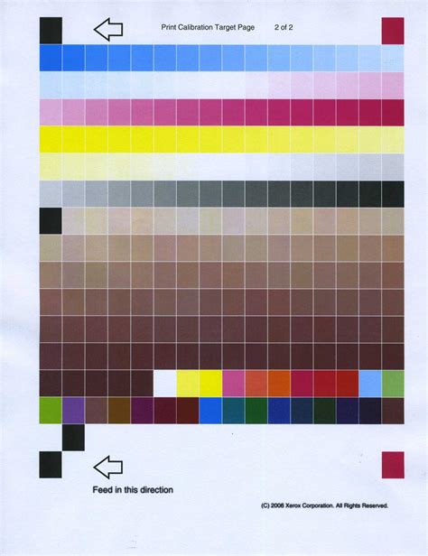 Xerox Calibration Sheet