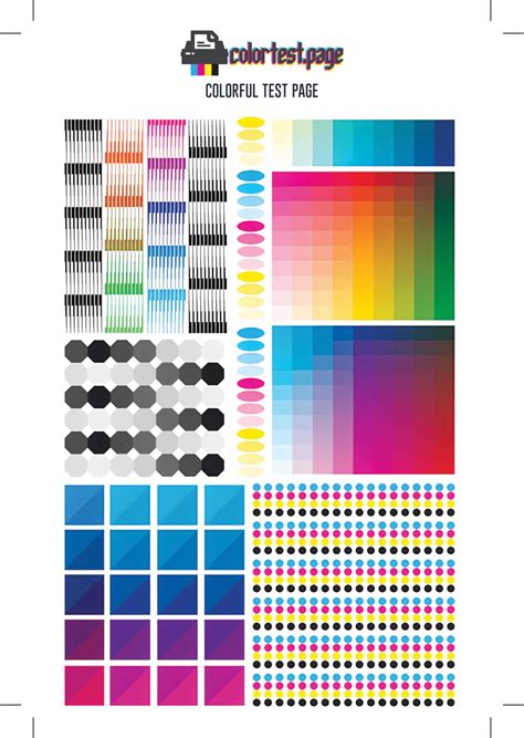 Xerox Color Printer Test Page