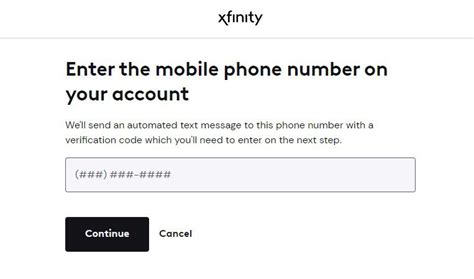 Xfinity Address Verification