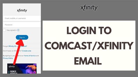 xfinity email sign in xfinity comcast